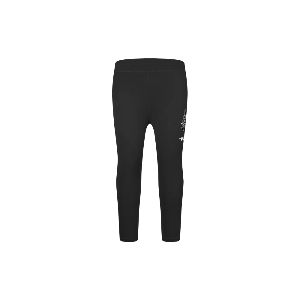 NBA SAN ANTONIO SPURS RETRO CLASSIC TODDLER GIRLS LEGGING (BLACK) - Image 2