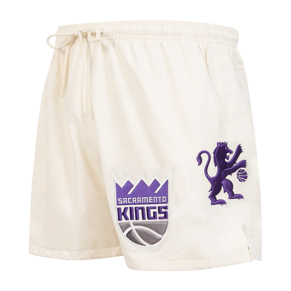 NBA SACRAMENTO KINGS CLASSIC WOVEN MEN'S SHORT (EGGSHELL)