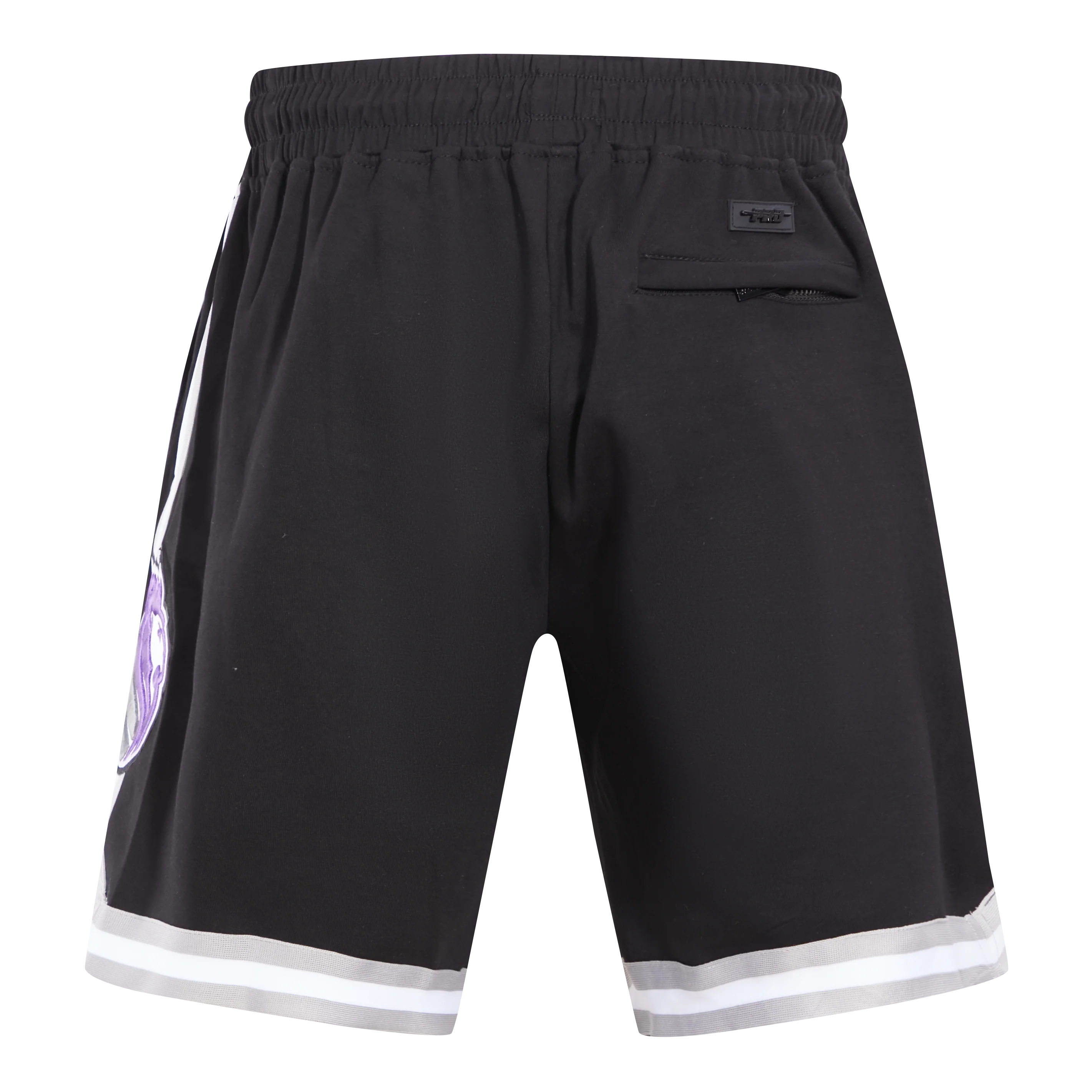 NBA SACRAMENTO KINGS CLASSIC CHENILLE MEN'S SHORT (BLACK) - Image 7