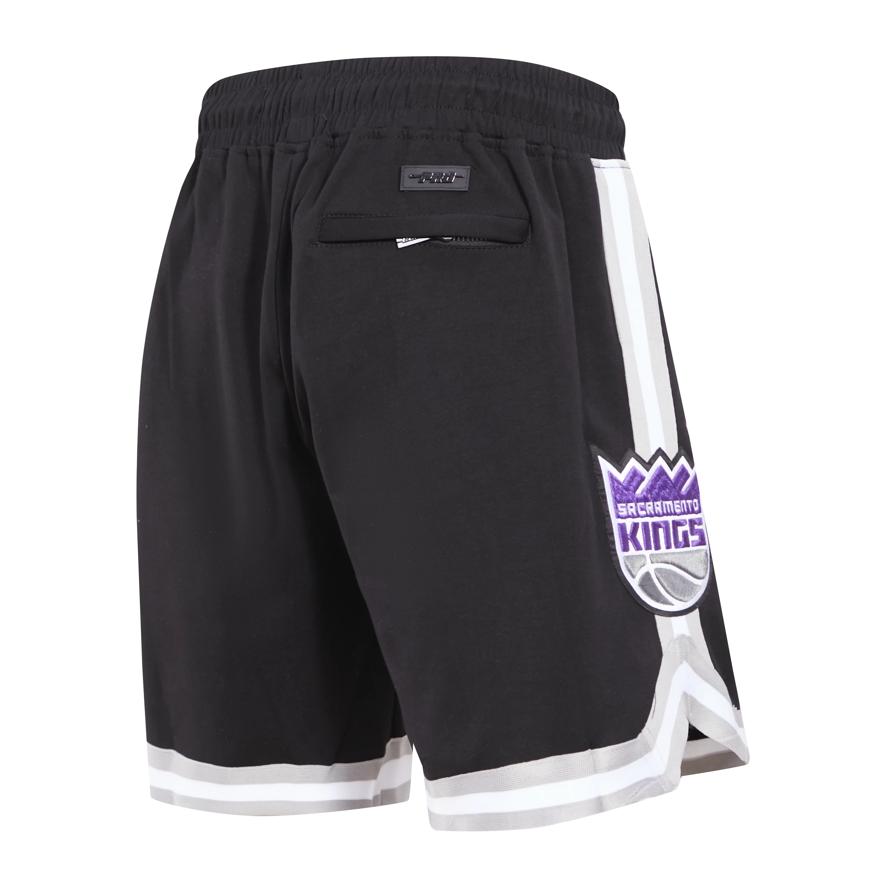 NBA SACRAMENTO KINGS CLASSIC CHENILLE MEN'S SHORT (BLACK) - Image 8