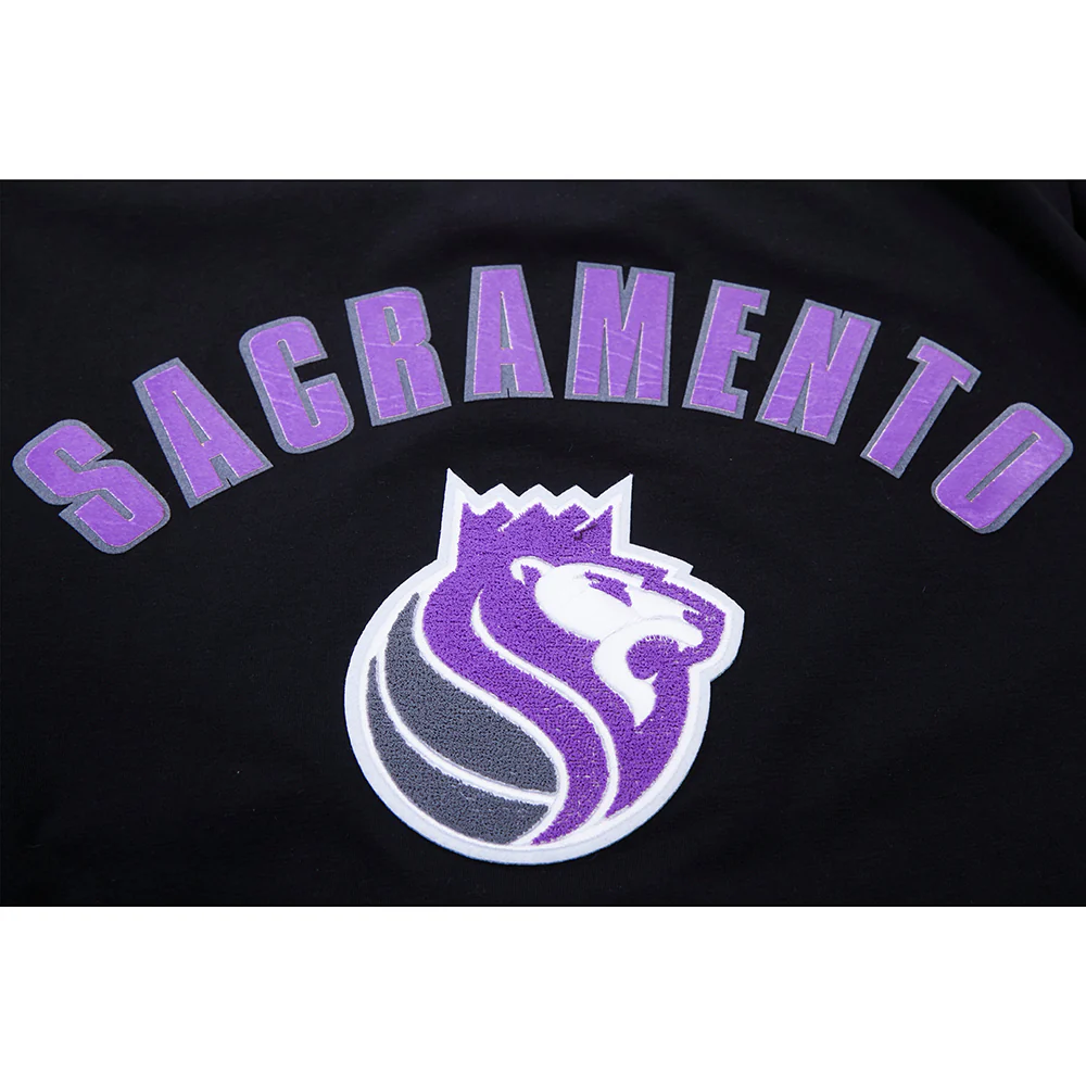 NBA SACRAMENTO KINGS CLASSIC BRISTLE MEN'S SWEATPANT (BLACK) - Image 6