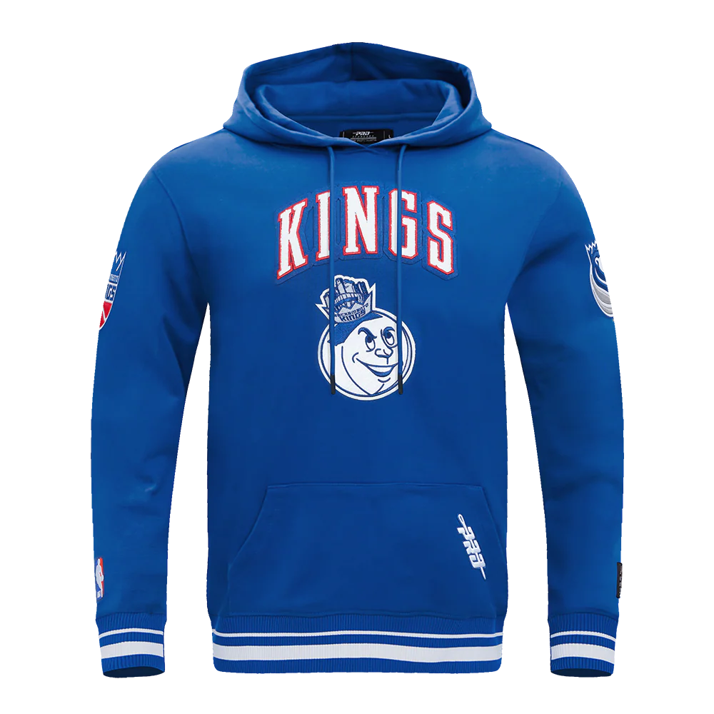 NBA SACRAMENTO KINGS CITY EDITION 24-25 MEN'S RIB FLEECE PULLOVER HOODIE (DODGER BLUE)