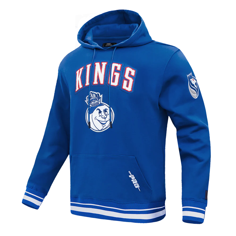 NBA SACRAMENTO KINGS CITY EDITION 24-25 MEN'S RIB FLEECE PULLOVER HOODIE (DODGER BLUE) - Image 2