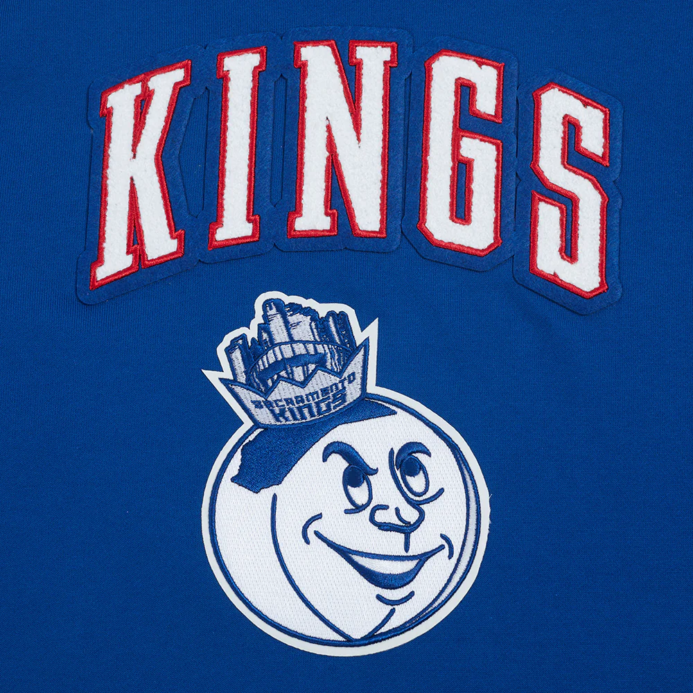 NBA SACRAMENTO KINGS CITY EDITION 24-25 MEN'S RIB FLEECE PULLOVER HOODIE (DODGER BLUE) - Image 5