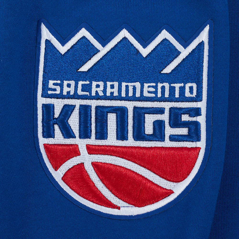 NBA SACRAMENTO KINGS CITY EDITION 24-25 MEN'S RIB FLEECE PULLOVER HOODIE (DODGER BLUE) - Image 6