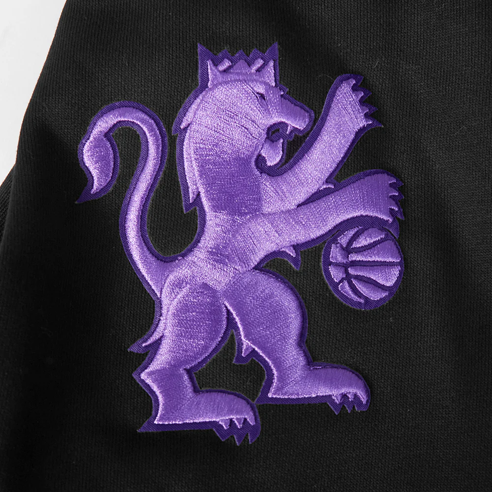 NBA SACRAMENTO KINGS CITY EDITION 25-26 MEN'S RIB FLC PO HOODIE (BLACK) - Image 7