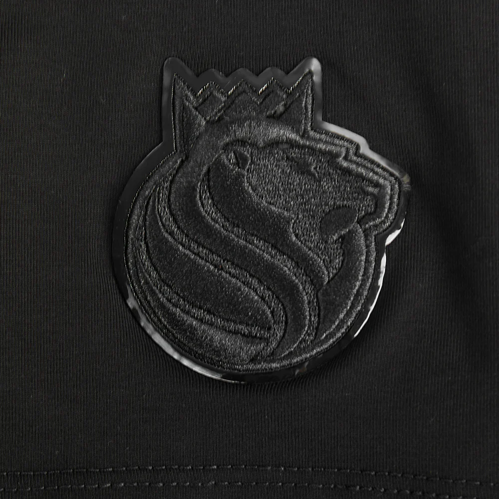 NBA SACRAMENTO KINGS TRIPLE BLACK WOMEN'S SJ BOXY TEE (TRIPLE BLACK) - Image 6