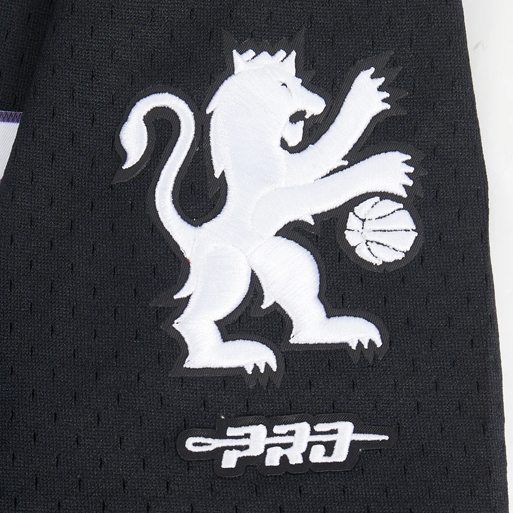 SACRAMENTO KINGS CLASSIC BIG BOY'S MESH BUTTON DOWN SHIRT (BLACK/GRAY) - Image 6