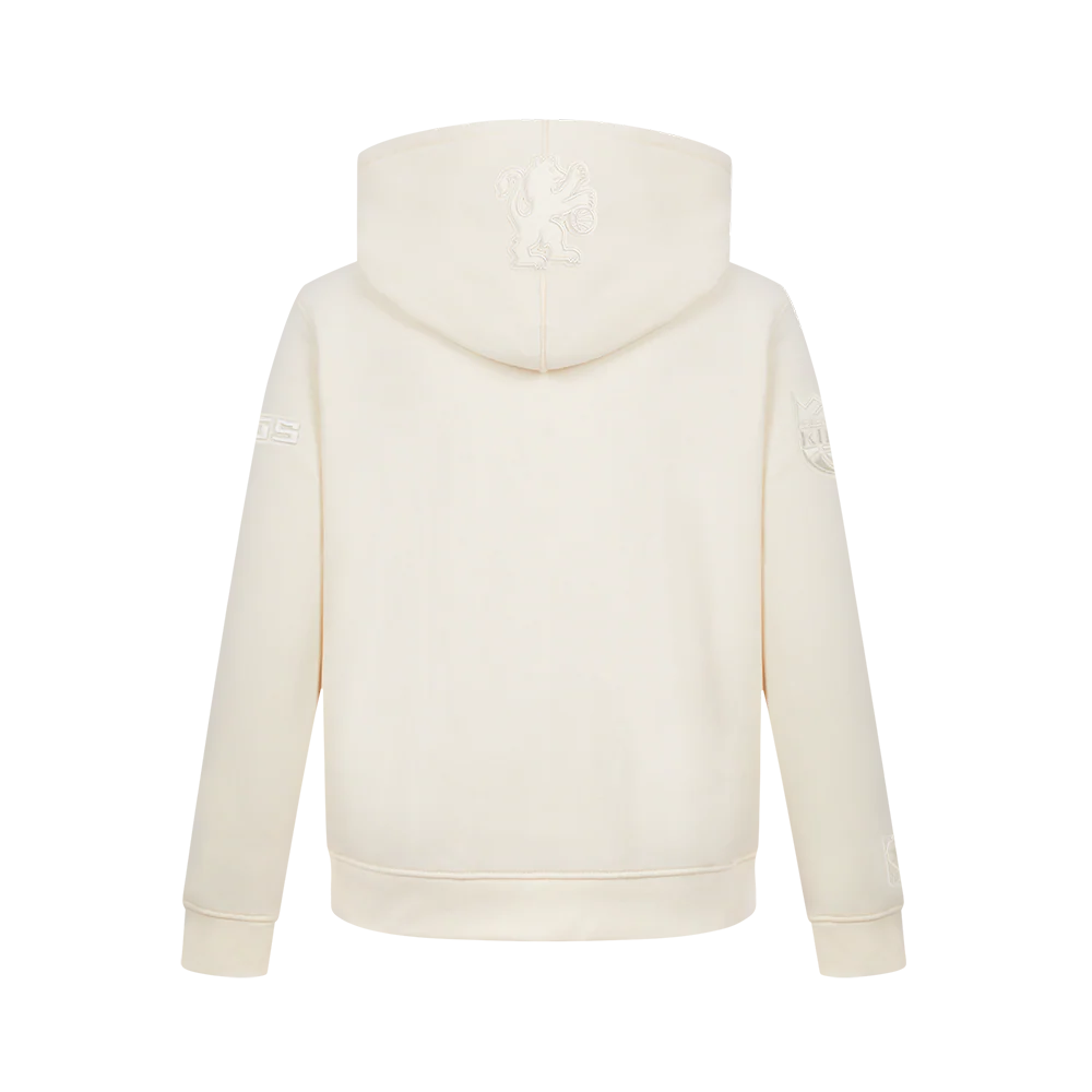 NBA SACRAMENTO KINGS NEUTRAL BIG BOYS FLC PO HOODIE (EGGSHELL) - Image 3