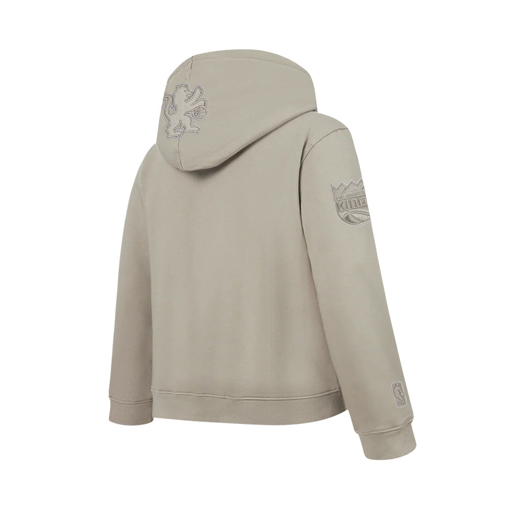 NBA SACRAMENTO KINGS NEUTRAL BIG BOYS FLC PO HOODIE (TAUPE) - Image 4