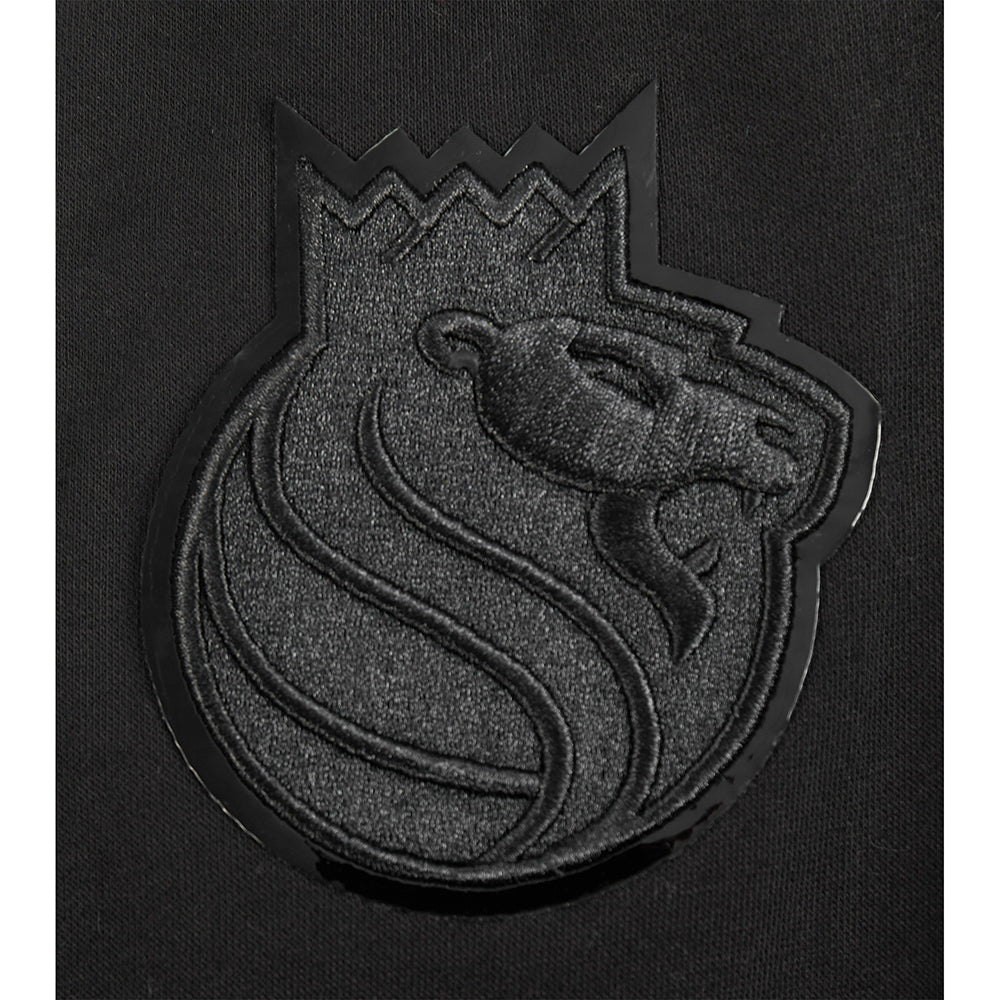 NBA SACRAMENTO KINGS TRIPLE BLACK BIG BOYS FLC PO HOODIE (BLACK) - Image 5