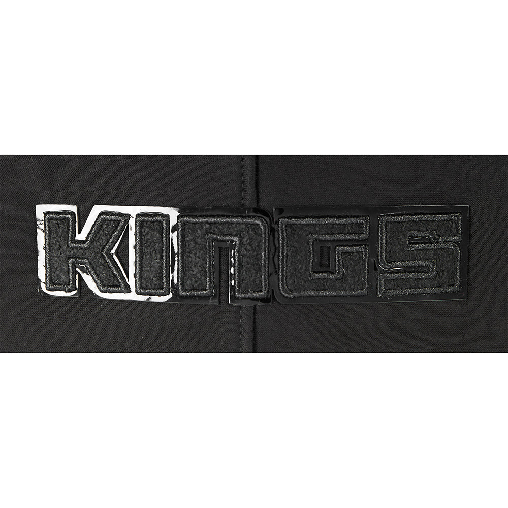 NBA SACRAMENTO KINGS TRIPLE BLACK BIG BOYS FLC PO HOODIE (BLACK) - Image 8