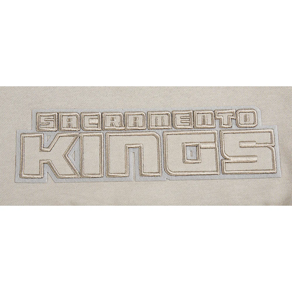 NBA SACRAMENTO KINGS NEUTRAL BIG GIRLS FLC PO HOODIE (TAUPE) - Image 6