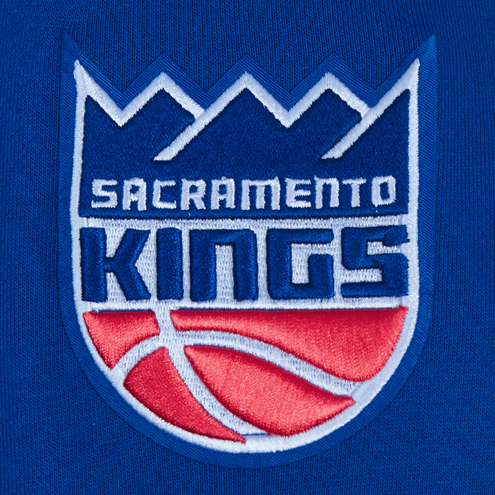 NBA SACRAMENTO KINGS CITY EDITION 24-25 WOMEN'S RIB FLEECE CROPPED PULLOVER HOODIE (DODGER BLUE) - Image 7