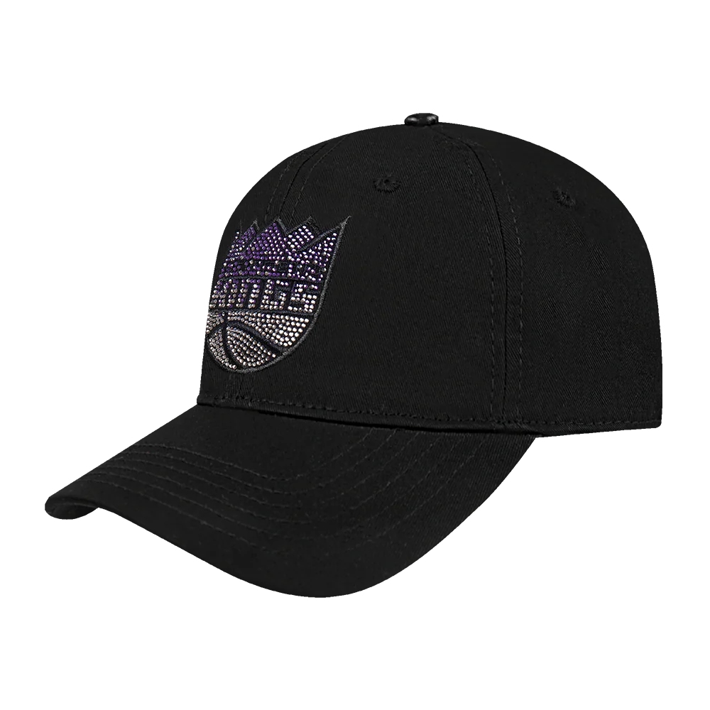 NBA SACRAMENTO KINGS JEWELS WOMEN'S DAD HAT (BLACK) - Image 2