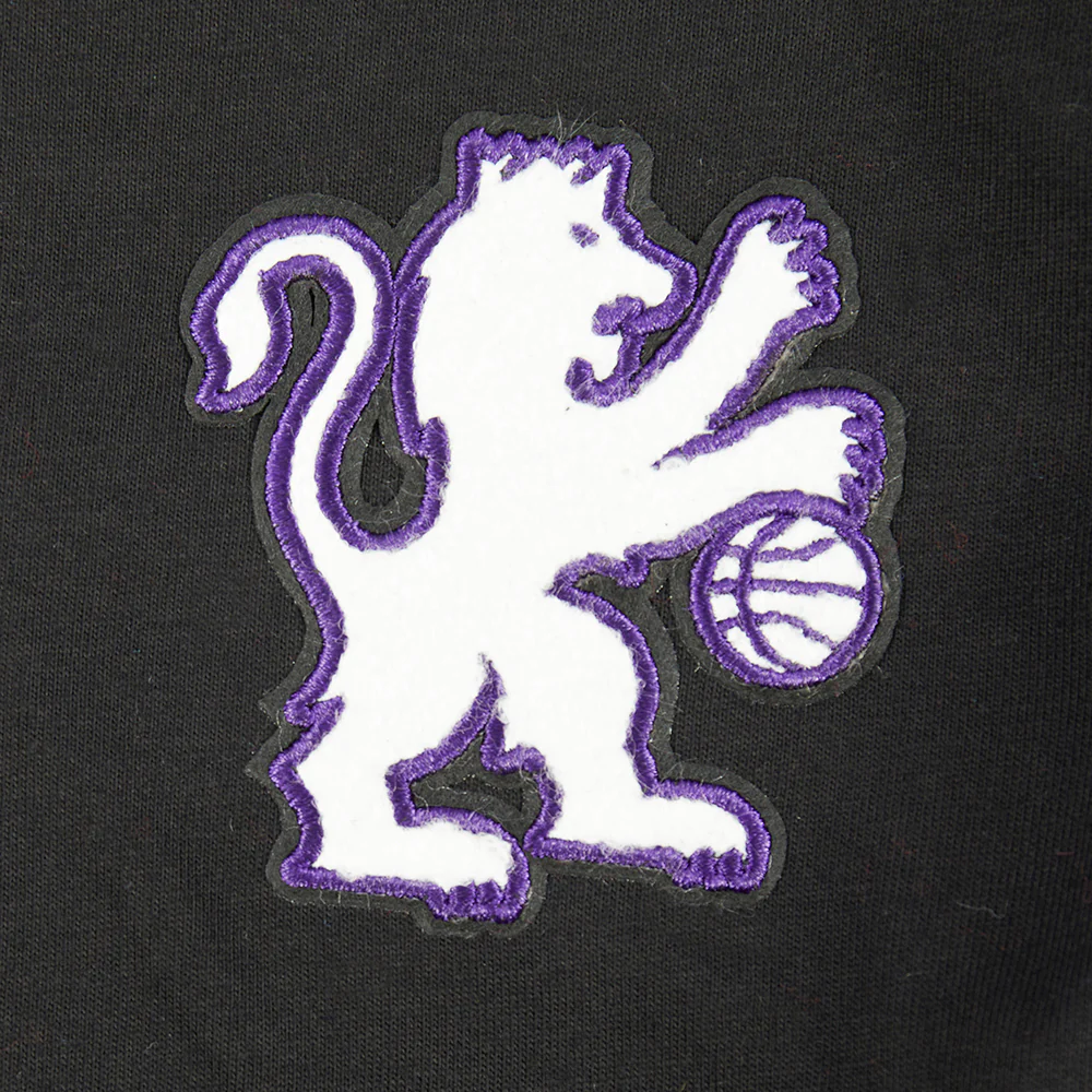 NBA SACRAMENTO KINGS CLASSIC LITTLE GIRLS SHORT SLEEVE BOXY TEE (BLACK) - Image 5