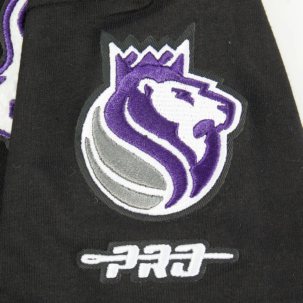 NBA SACRAMENTO KINGS CLASSIC LITTLE GIRLS SHORT SLEEVE BOXY TEE (BLACK) - Image 6