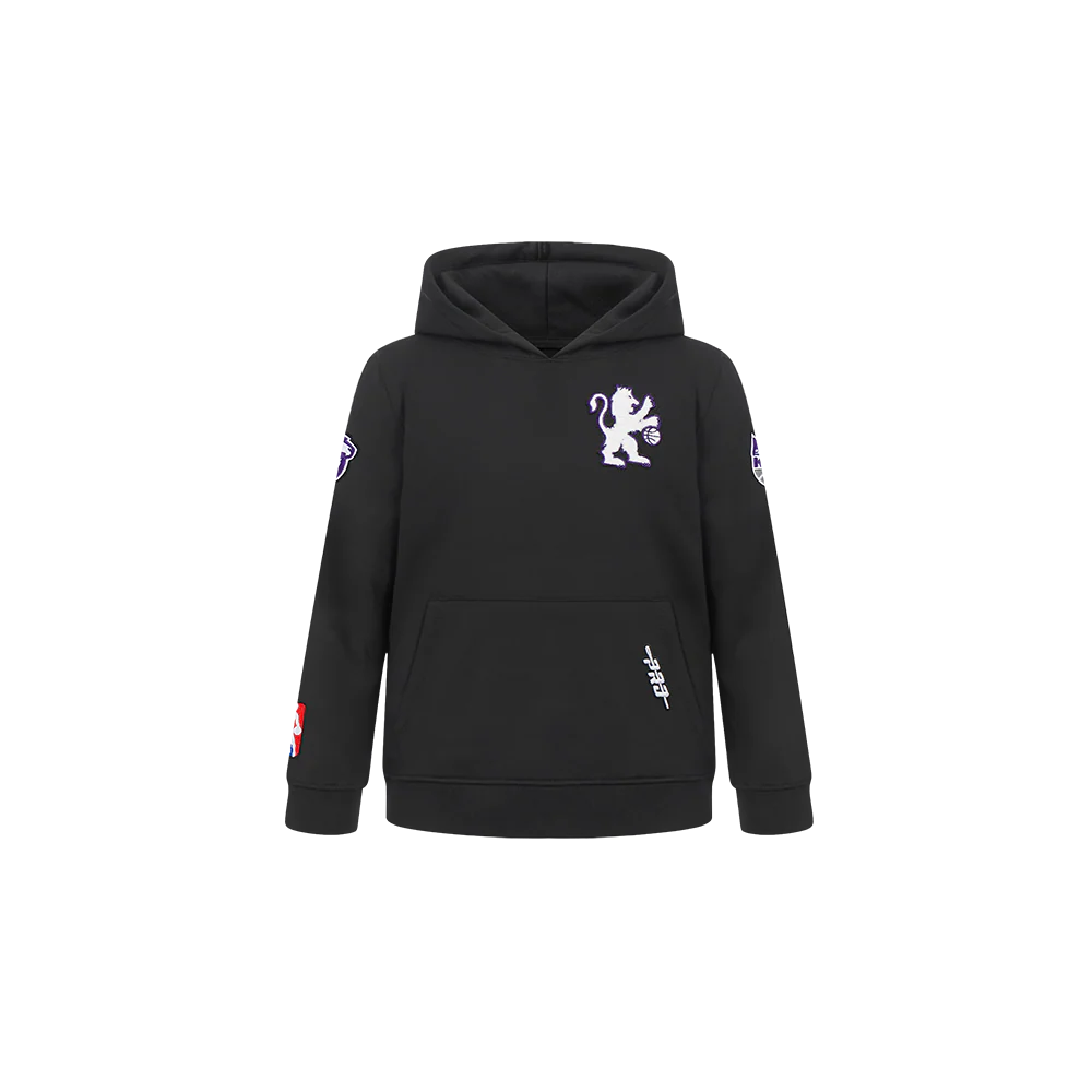 NBA SACRAMENTO KINGS CLASSIC TODDLER BOYS FLEECE PULLOVER HOODIE (BLACK)