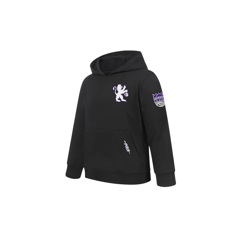 NBA SACRAMENTO KINGS CLASSIC TODDLER BOYS FLEECE PULLOVER HOODIE (BLACK) - Image 2