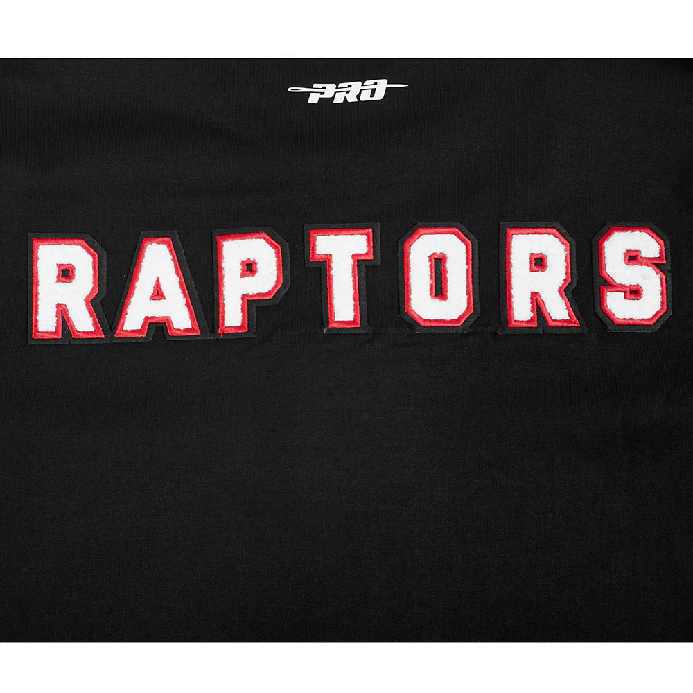TORONTO RAPTORS CLASSIC MEN'S WARM UP JACKET (BLACK/RED) - Image 11