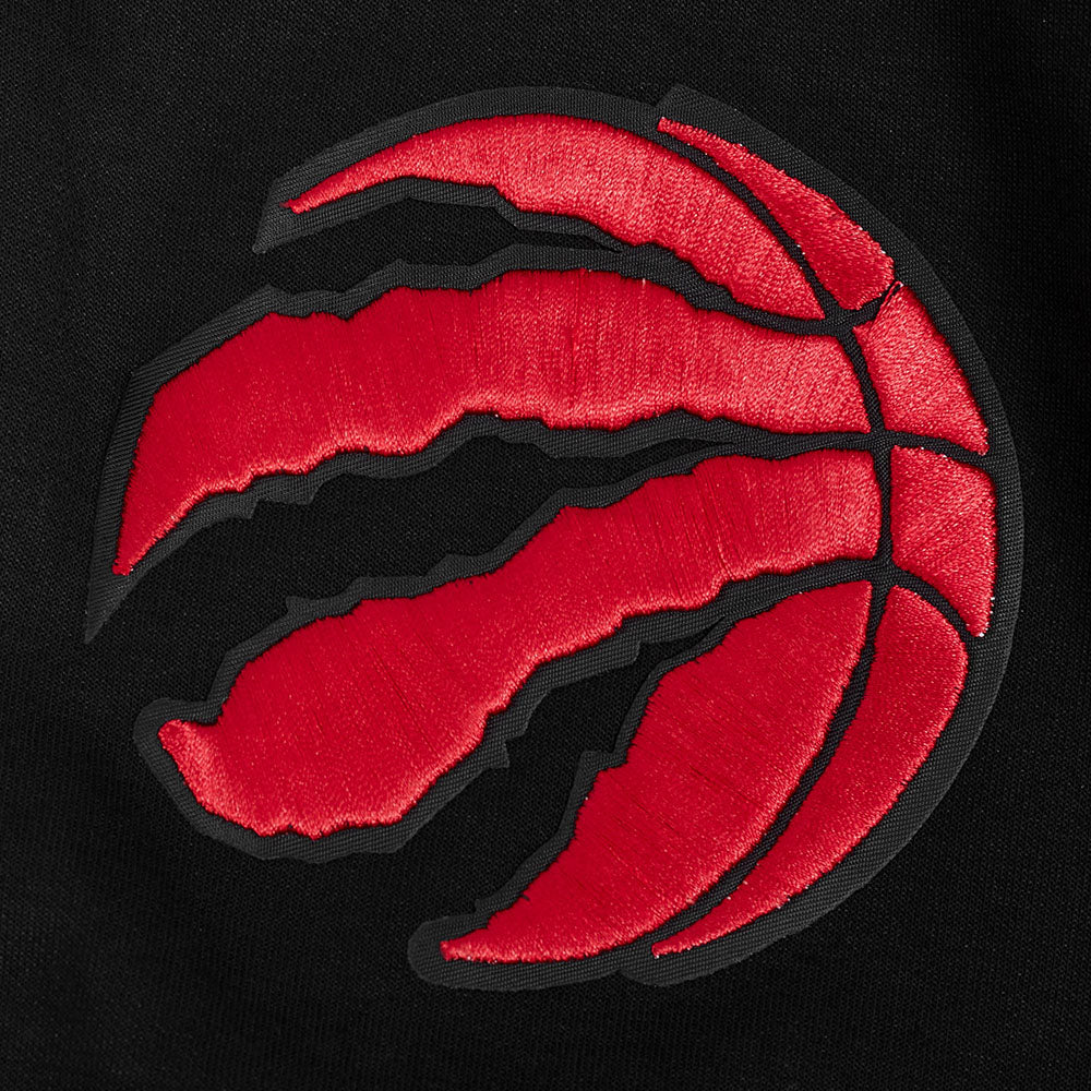 TORONTO RAPTORS CLASSIC MEN'S WARM UP JACKET (BLACK/RED) - Image 6