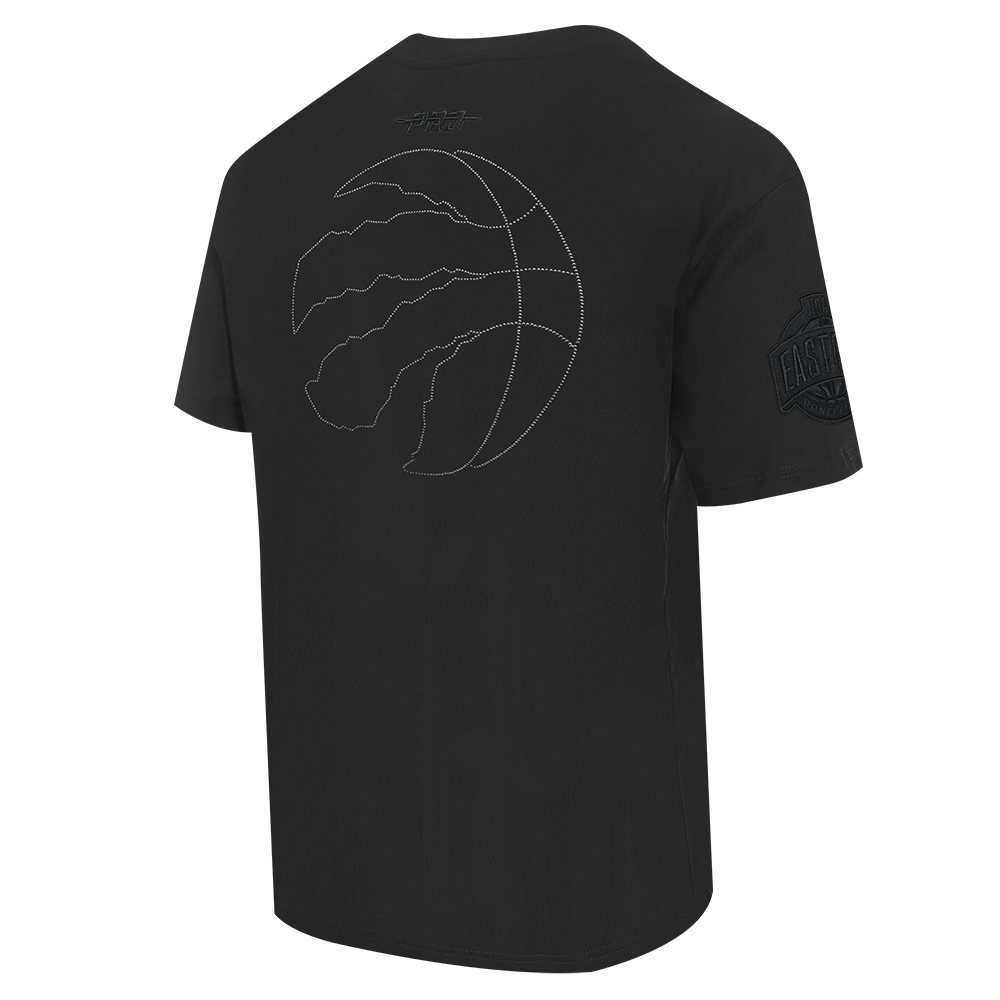 NBA TORONTO RAPTORS BLACKOUT MEN'S CJ DROP SHOULDER TEE (BLACK) - Image 4