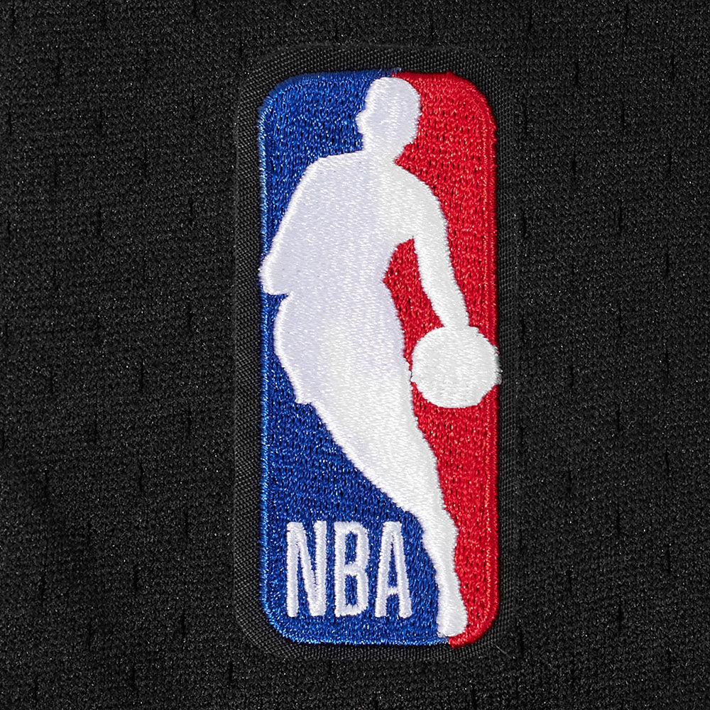 NBA TORONTO RAPTORS CITY EDITION 25-26 MEN'S MESH BUTTON DOWN SHIRT (BLACK/RED) - Image 9