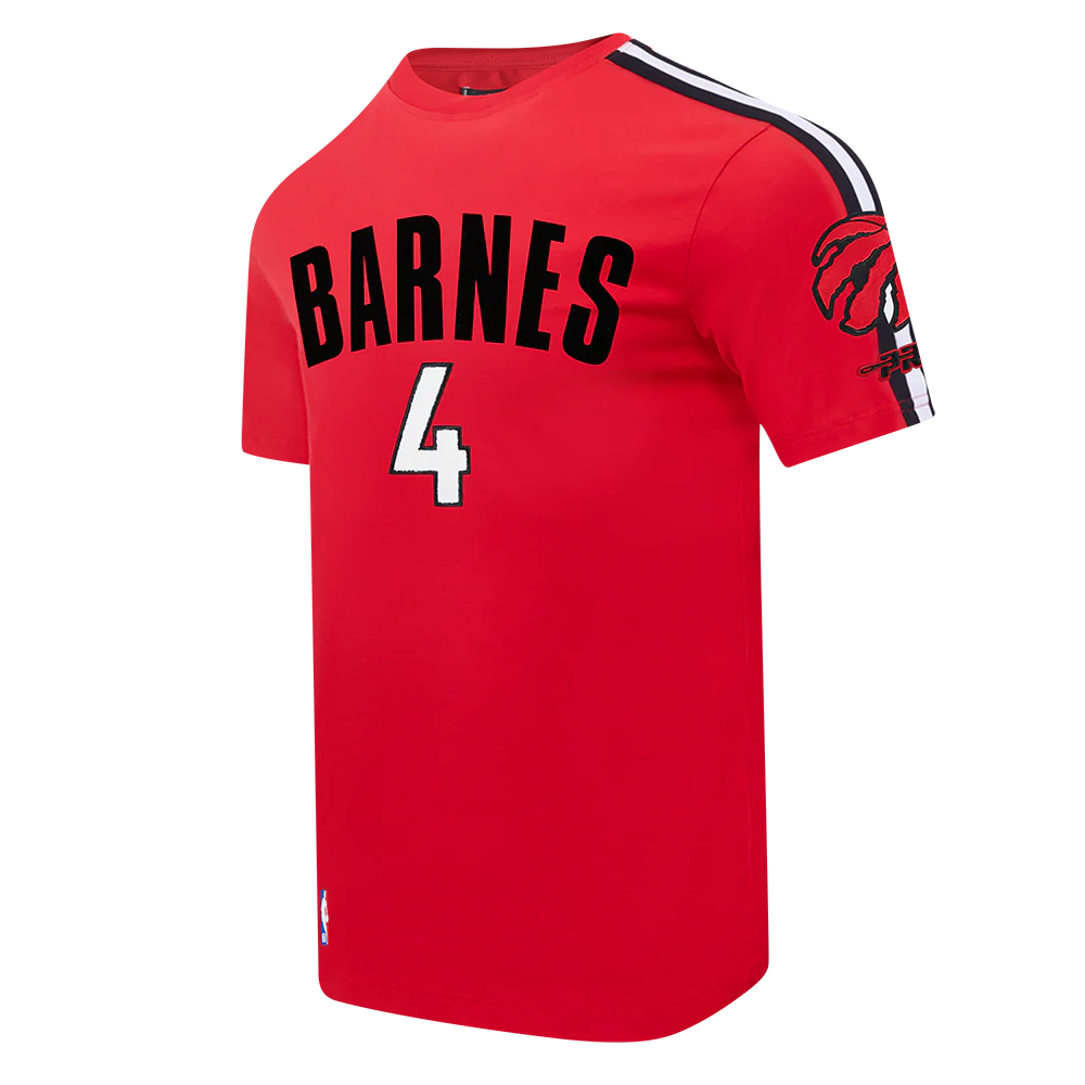 NBA TORONTO RAPTORS SCOTTIE BARNES #4 CLASSIC PNN MEN'S SJ TAPING TE (RED/BLACK) - Image 3