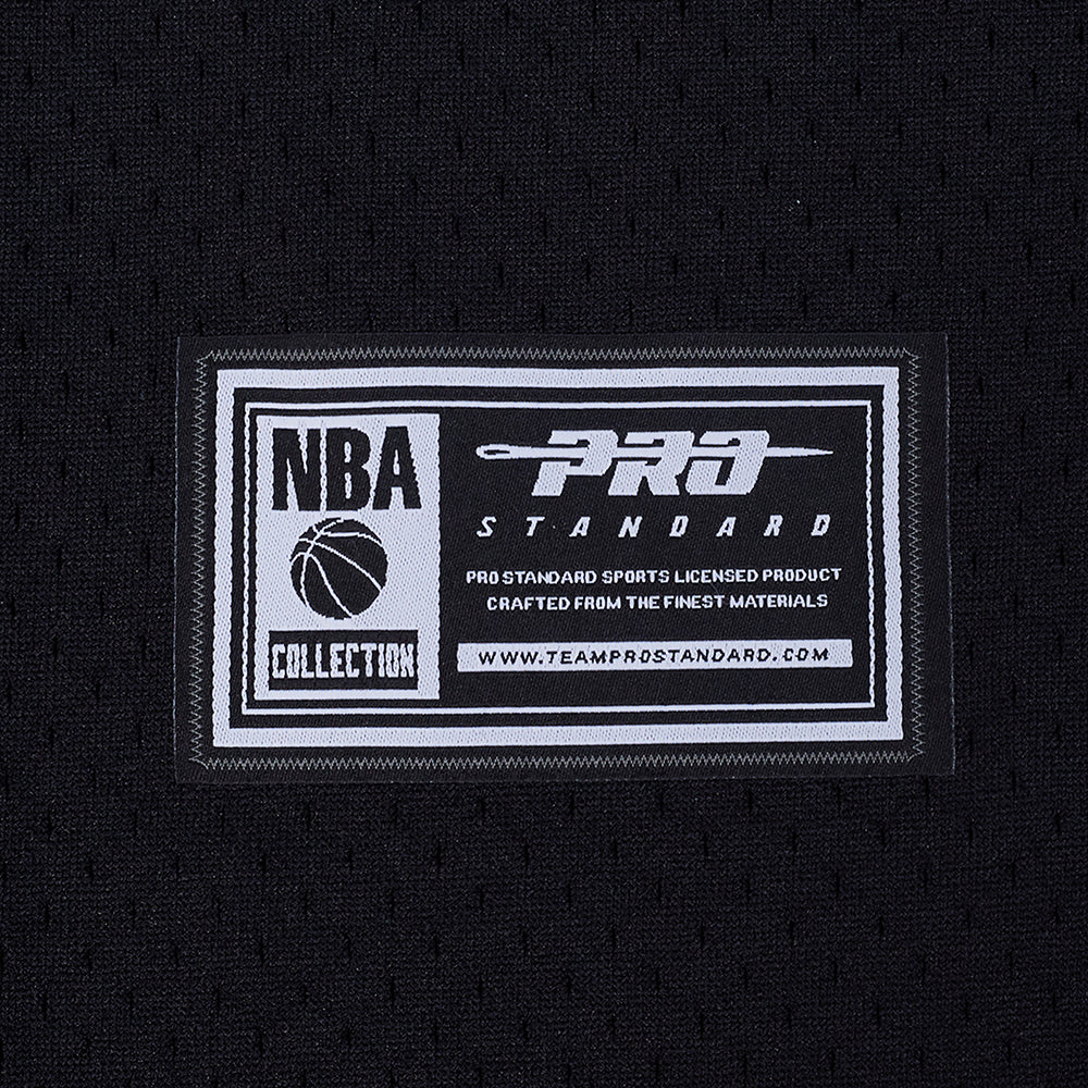 NBA TORONTO RAPTORS SCOTTIE BARNES #4 CLASSIC MESH PNN MEN'S MESH BUTTON DOWN SHIRT (BLACK/RED) - Image 10