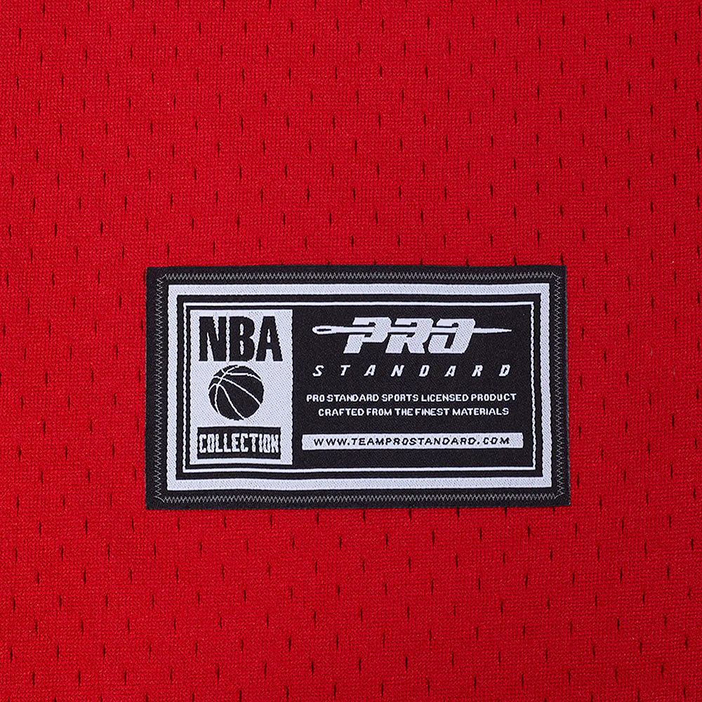 NBA TORONTO RAPTORS SCOTTIE BARNES #4 CLASSIC MESH PNN MEN'S MESH BUTTON DOWN SHIRT (RED/BLACK) - Image 10