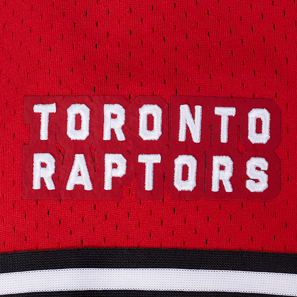 NBA TORONTO RAPTORS SCOTTIE BARNES #4 CLASSIC MESH PNN MEN'S MESH BUTTON DOWN SHIRT (RED/BLACK) - Image 6