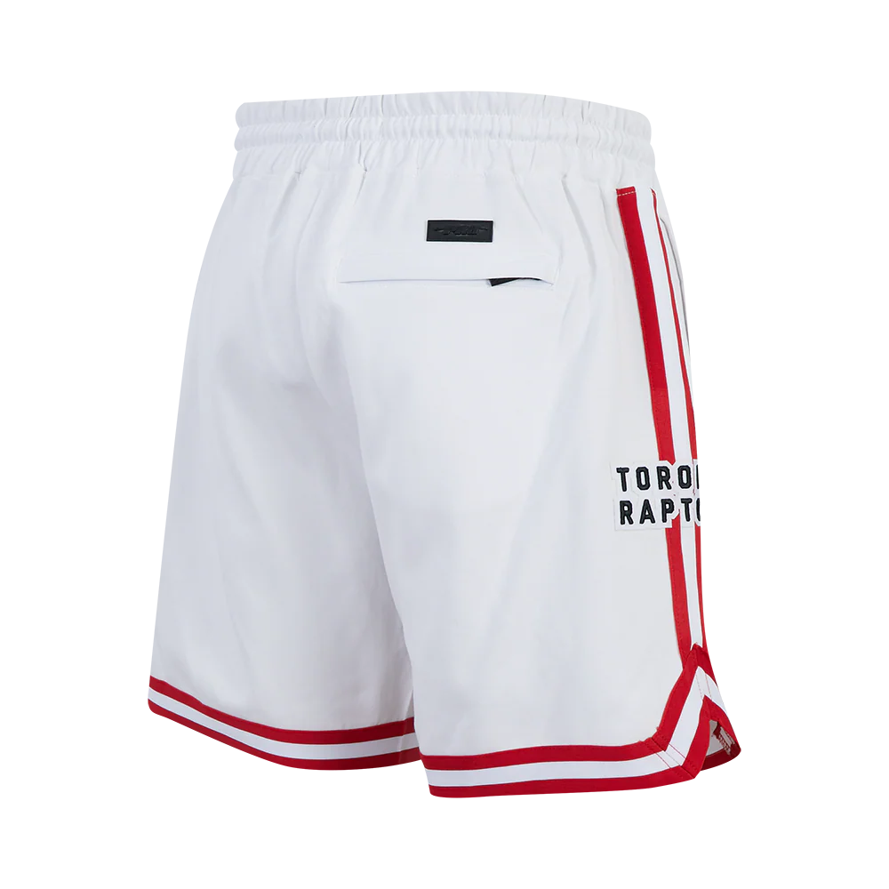 NBA TORONTO RAPTORS CLASSIC CHENILLE MEN'S DK SHORT (WHITE/RED) - Image 5