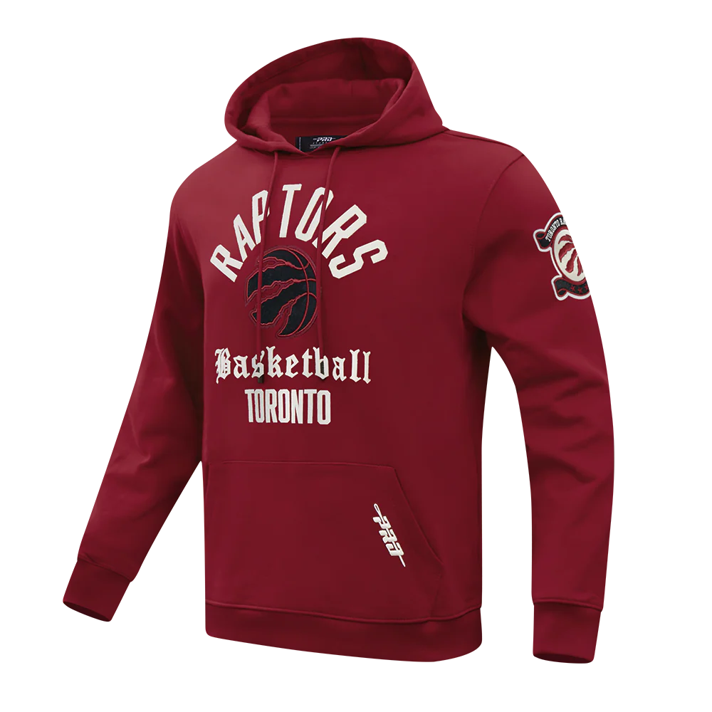NBA TORONTO RAPTORS MODERN ORIGINALS MEN'S FLC PO HOODIE (CARDINAL RED) - Image 3