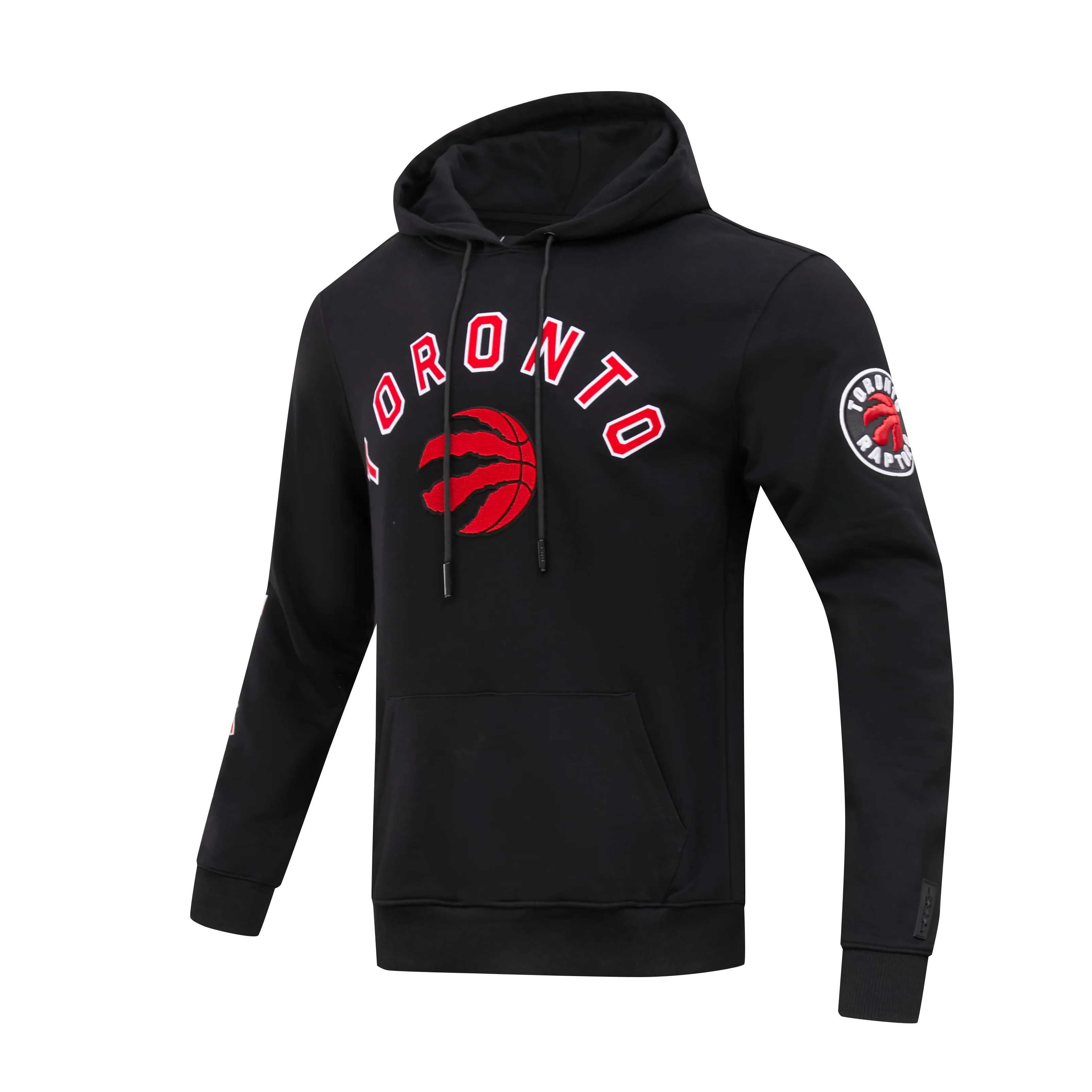 NBA TORONTO RAPTORS CLASSIC BRISTLE MEN'S PULL OVER HOODIE (BLACK) - Image 2
