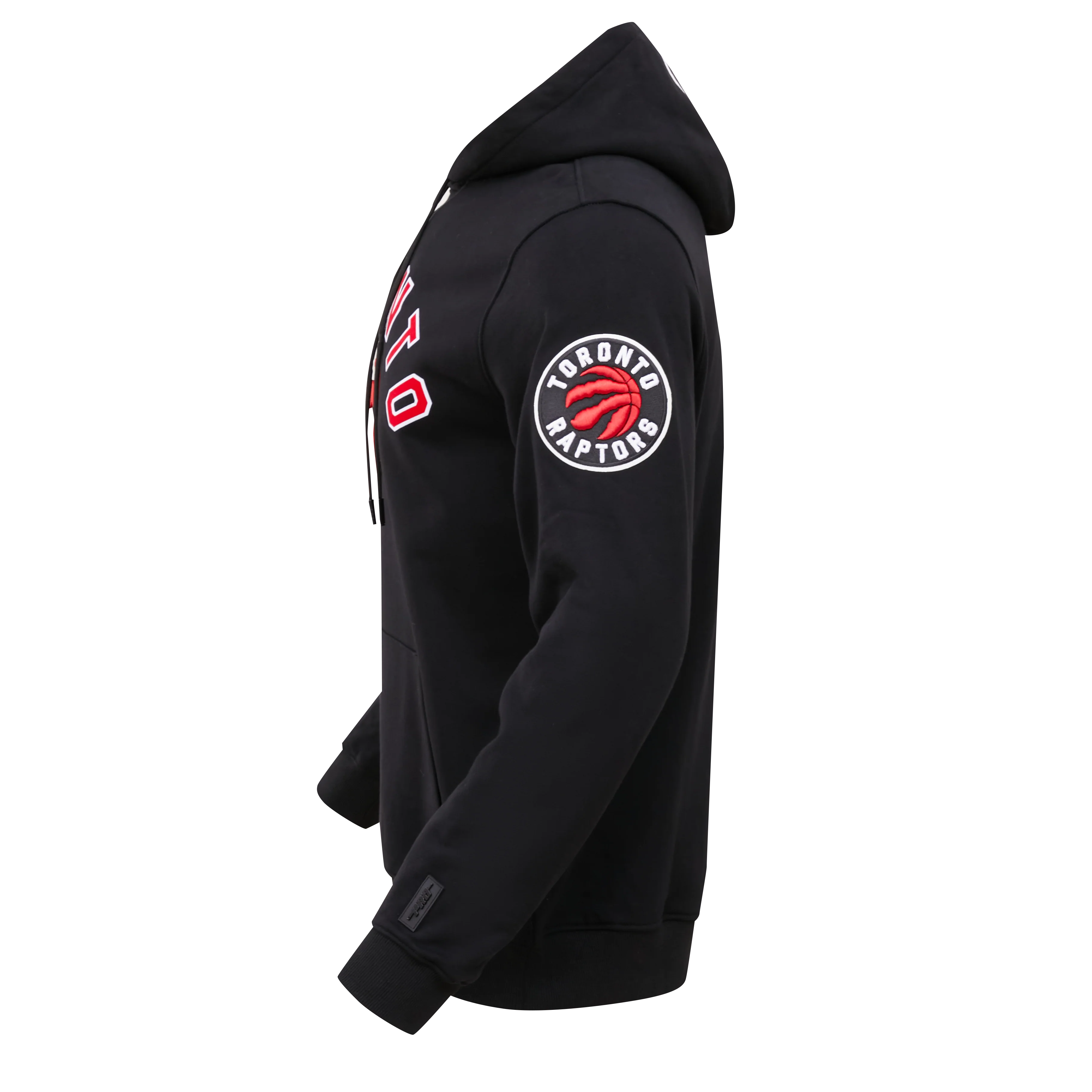 NBA TORONTO RAPTORS CLASSIC BRISTLE MEN'S PULL OVER HOODIE (BLACK) - Image 3