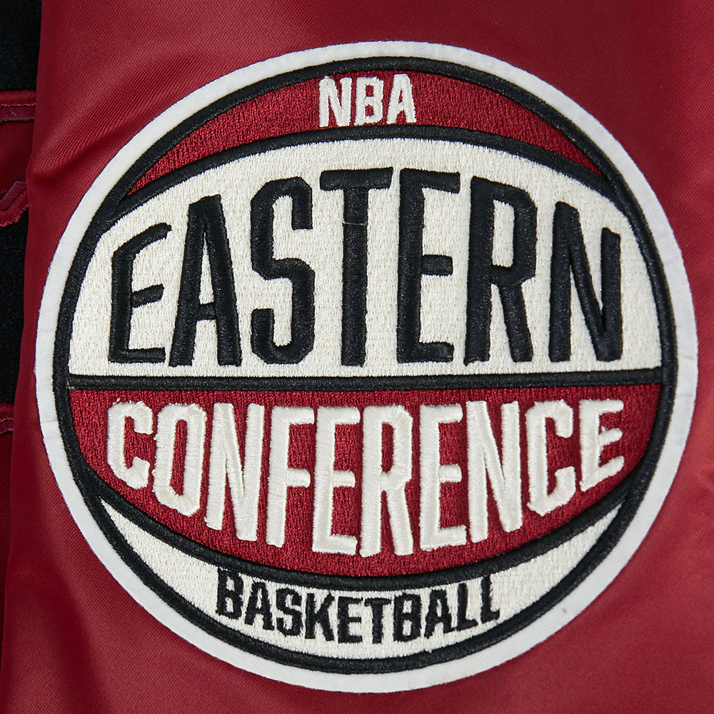 NBA TORONTO RAPTORS MODERN ORIGINALS MEN'S SATIN JACKET (CARDINAL RED) - Image 5