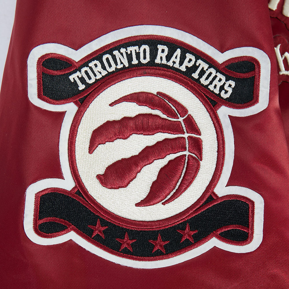 NBA TORONTO RAPTORS MODERN ORIGINALS MEN'S SATIN JACKET (CARDINAL RED) - Image 6