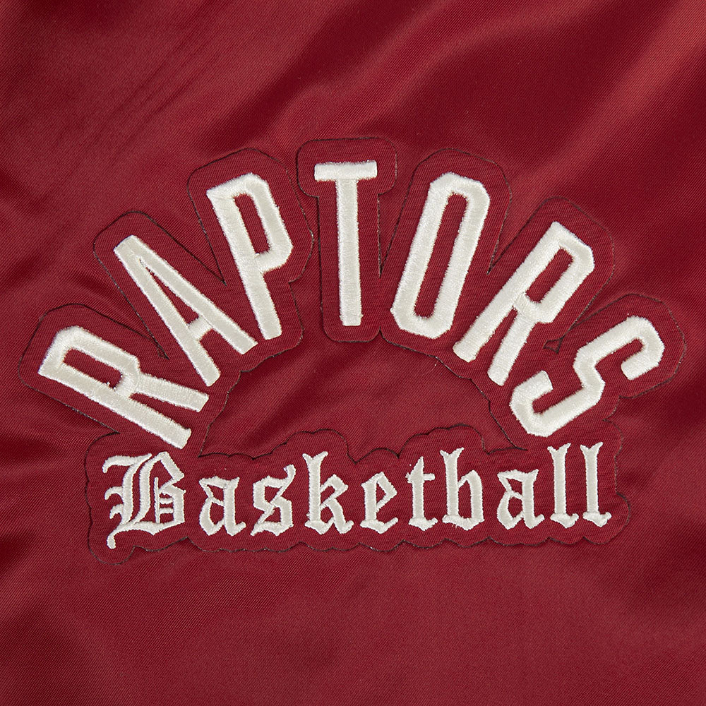 NBA TORONTO RAPTORS MODERN ORIGINALS MEN'S SATIN JACKET (CARDINAL RED) - Image 7