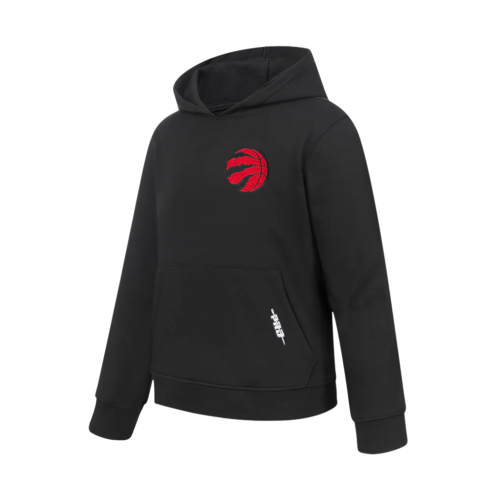 NBA TORONTO RAPTORS CLASSIC BIG BOYS FLEECE PULLOVER HOODIE (BLACK) - Image 2