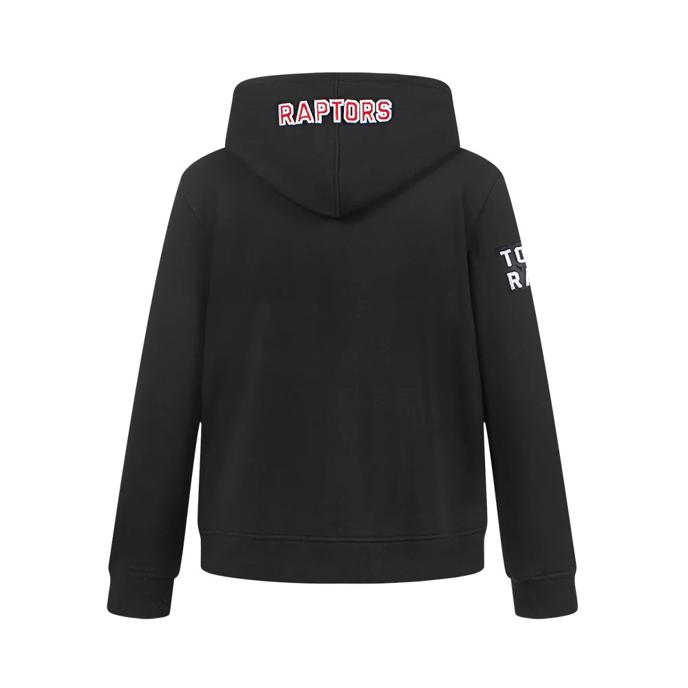 NBA TORONTO RAPTORS CLASSIC BIG BOYS FLEECE PULLOVER HOODIE (BLACK) - Image 3