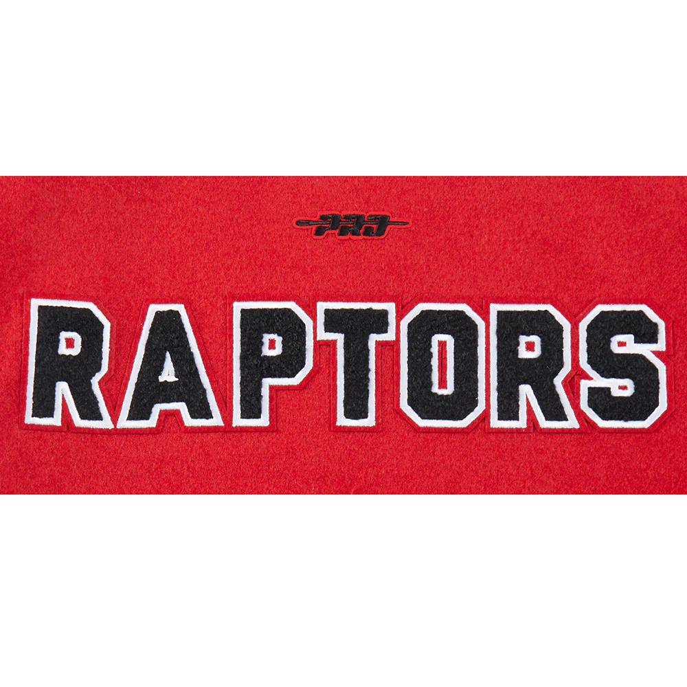 NBA TORONTO RAPTORS CLASSIC BIG BOYS WOOL VARSITY JACKET (RED/BLACK) - Image 5