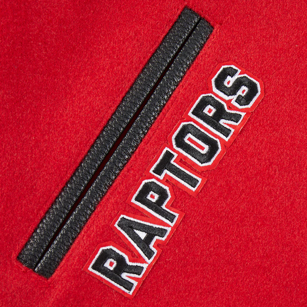 NBA TORONTO RAPTORS CLASSIC BIG BOYS WOOL VARSITY JACKET (RED/BLACK) - Image 6