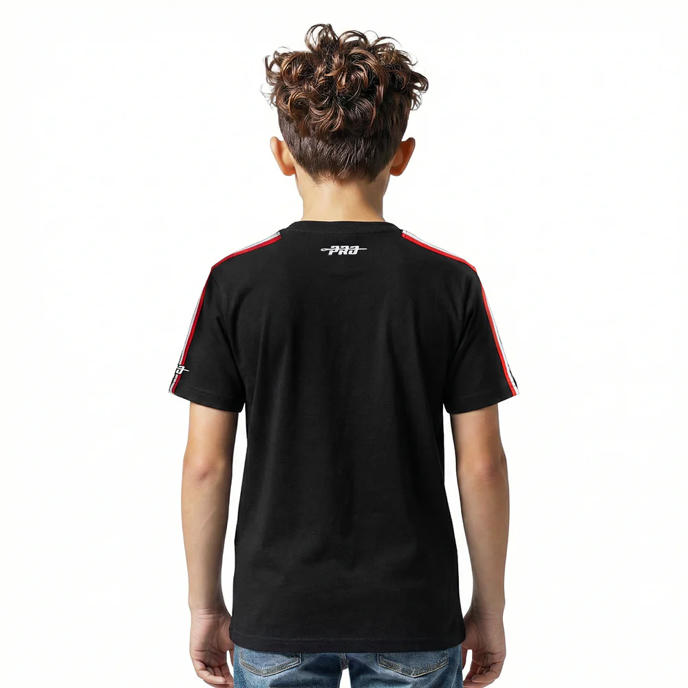 NBA TORONTO RAPTORS RETRO CLASSIC LITTLE BOYS SHORT SLEEVE TAPING TEE (BLACK/RED) - Image 2