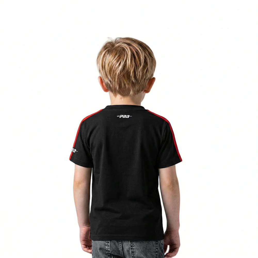 NBA TORONTO RAPTORS RETRO CLASSIC TODDLER BOYS SHORT SLEEVE TAPING TEE(BLACK/RED) - Image 2