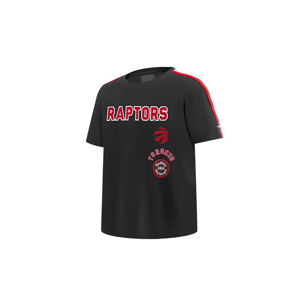 NBA TORONTO RAPTORS RETRO CLASSIC TODDLER BOYS SHORT SLEEVE TAPING TEE(BLACK/RED) - Image 3