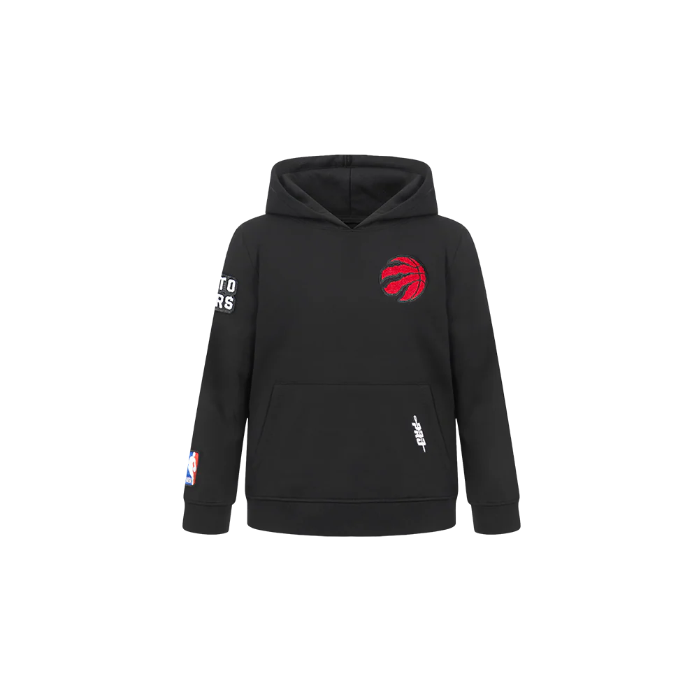 NBA TORONTO RAPTORS CLASSIC TODDLER BOYS FLEECE PULLOVER HOODIE (BLACK)