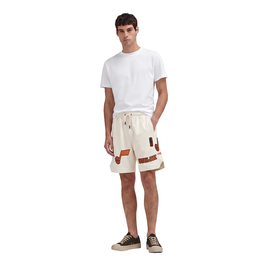 NBA UTAH JAZZ NBA TONAL MEN'S DK SHORT (EGGSHELL) - Image 3