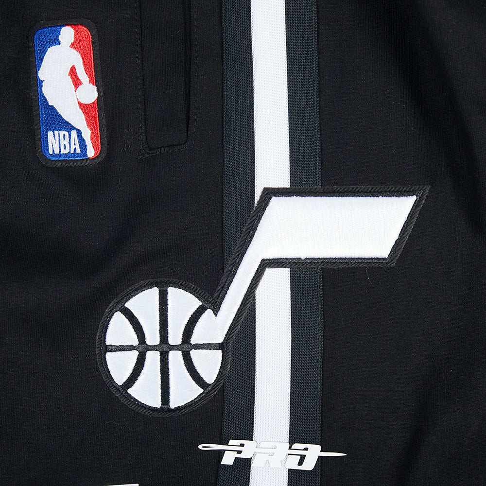 NBA UTAH JAZZ CLASSIC LOGO MEN'S ATHLETIC SHORT (BLACK) - Image 8