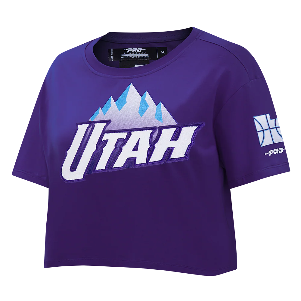 NBA UTAH JAZZ CITY EDITION 24-25 WOMEN'S SJ BOXY TEE (PURPLE) - Image 2