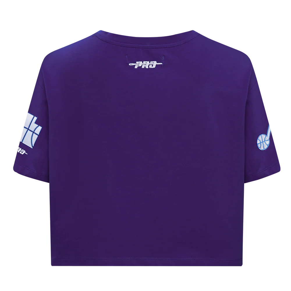 NBA UTAH JAZZ CITY EDITION 24-25 WOMEN'S SJ BOXY TEE (PURPLE) - Image 3